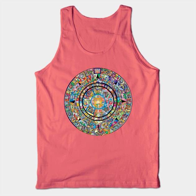 Mexican Aztec Calendar Tank Top by tedsox